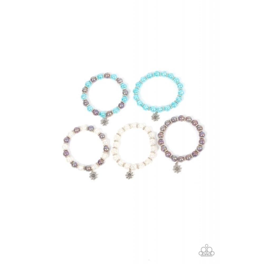 Paparazzi Starlet Shimmer Winter Kids Bracelets 5 pack
